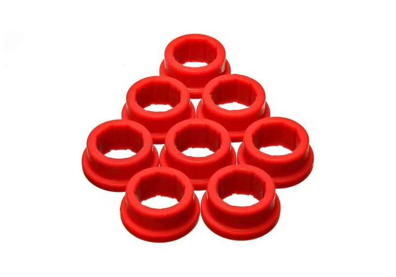 Energy Suspension 8.10102R, Rack & Pinion Bushing Set - Red