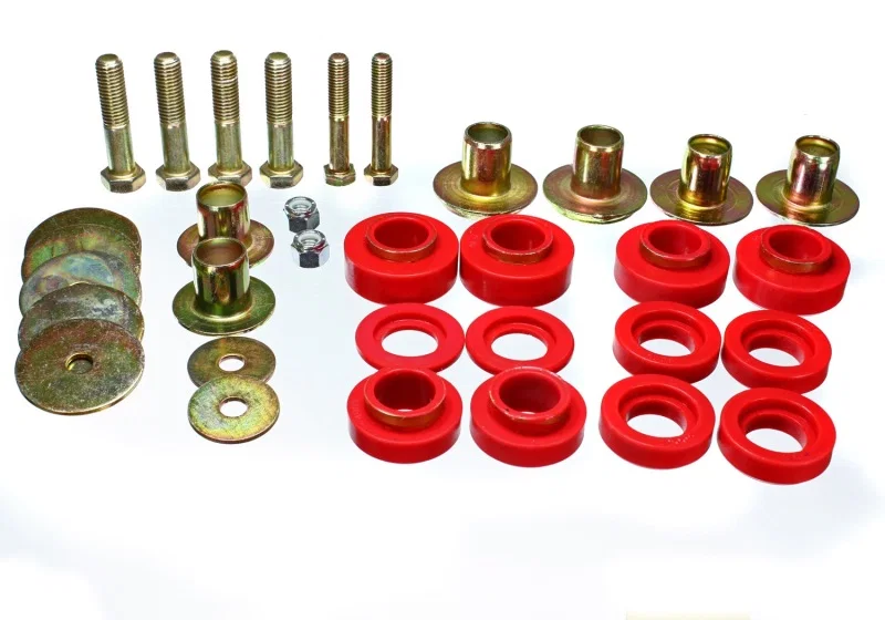 Energy Suspension 3.4144R, Firebird Body Mount Set - Red
