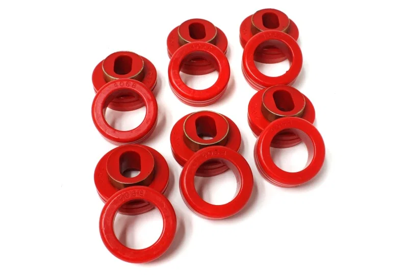 Energy Suspension 3.4116R, 81-87 GM 1/2-3/4-1 Ton C-10/C-20/C30/C1500/C2500/C3500 PU 2WD Red Body Mount Set
