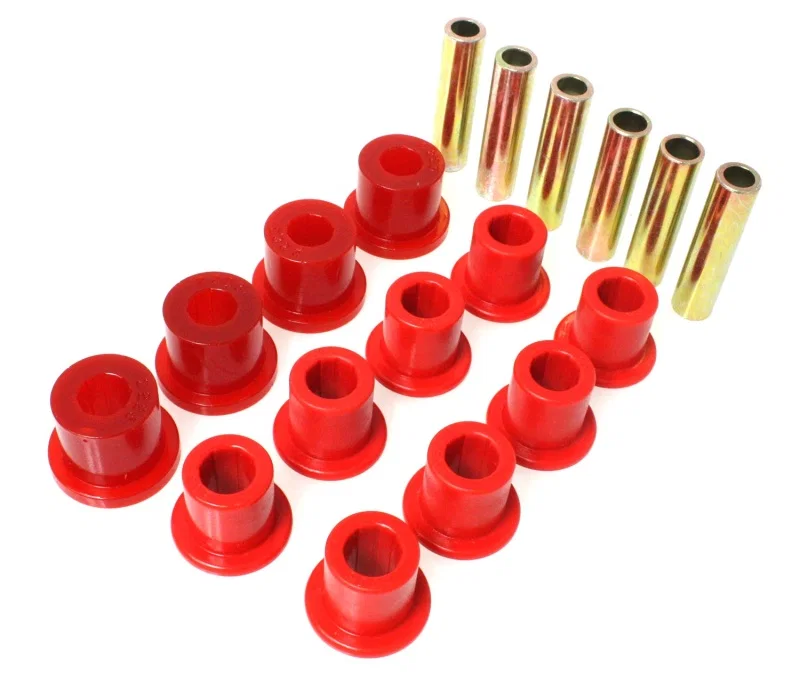 Energy Suspension 2.2119R, Jeep Spring Bushing Set - Red