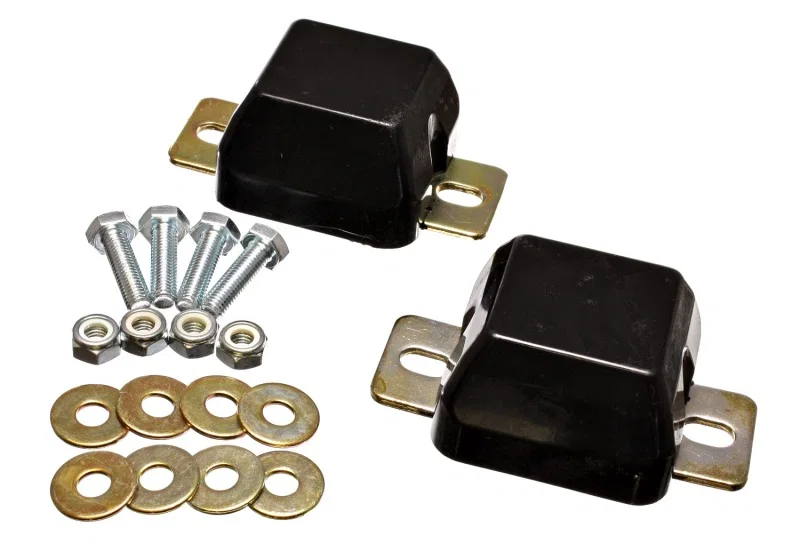 Energy Suspension 4.9103G, 00-04 Ford Excursion / 99-04 F-250 Super Duty 4WD Black Front Axle Bump Stop Set