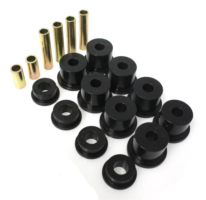 Energy Suspension 4.2121G, 80-98 Ford F250/F350 4WD w/ 2 inch ID Black Front Spring Bushing Set
