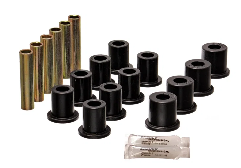 Energy Suspension 4.2119G, Ford 4 Wd Front Spring Bushing Set - Black