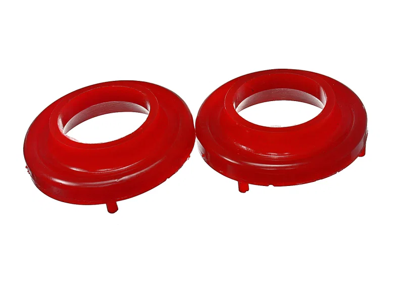 Energy Suspension 2.6114R, Front Spring Isolator Set - Red for Jeep Wrangler