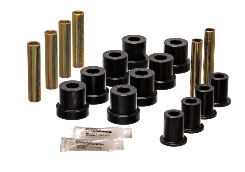Energy Suspension 3.2131G, Chevy K-10 4 X 4 Front Spring Bushing - Black