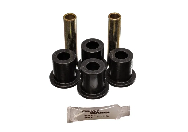 Energy Suspension 4.2128G, Rear Spring Frame Shackle Kit - Black for Ford