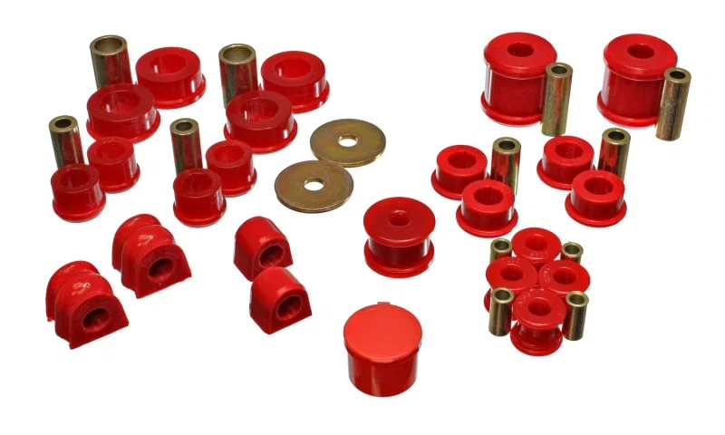 Energy Suspension 19.18101R, 02-06 Subaru Impreza/WRX Red Hyper-Flex Master Bushing Set