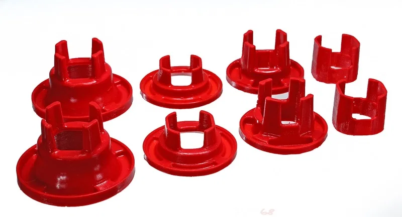 Energy Suspension 3.4168R, 10 Chevy Camaro Red Rear Sub-Frame Mount Insert Bushing Set