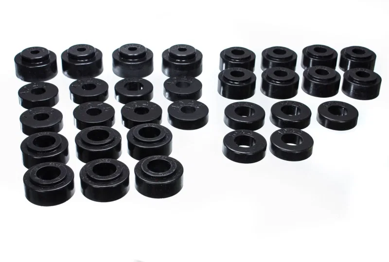 Energy Suspension 3.4115G, GM Body Mount Set - Black for Chevrolet Chevelle