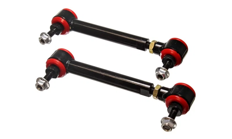 Energy Suspension 9.8172R, Universal Red 6-3/4in-7-3/4in inAin Range Pivot Style End Link Set