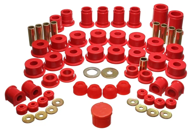 Energy Suspension 8.18103R, 90-95 Toyota 4 Runner 2WD/4WD Red Hyper-Flex Master Bushing Set