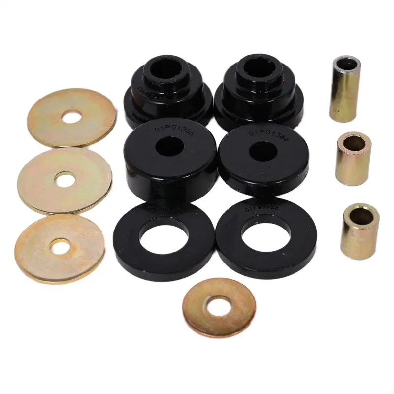 Energy Suspension 8.1108G, 05-15 Toyota Tacoma w/ 6 Lugs Rear Differential Bushing Set - Black