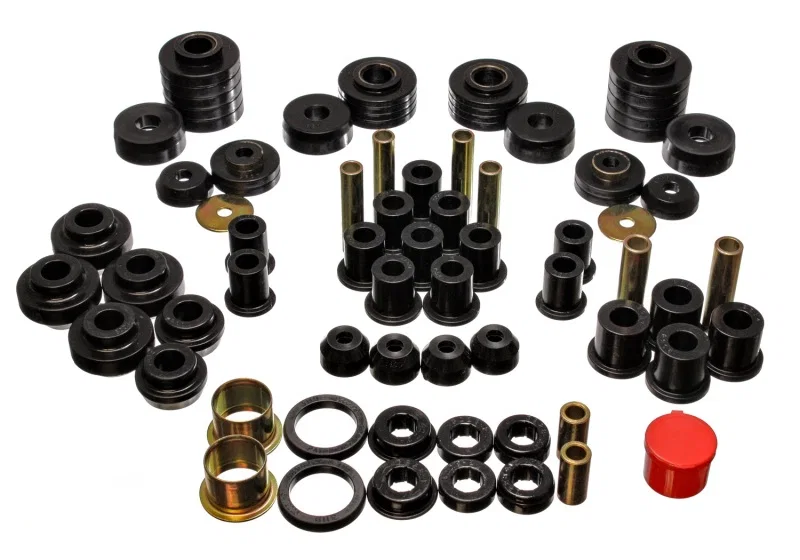 Energy Suspension 4.18101G, 80-96 Ford F150 Std/Extra Cab Pickup Black Hyper-Flex Master Bushing Set