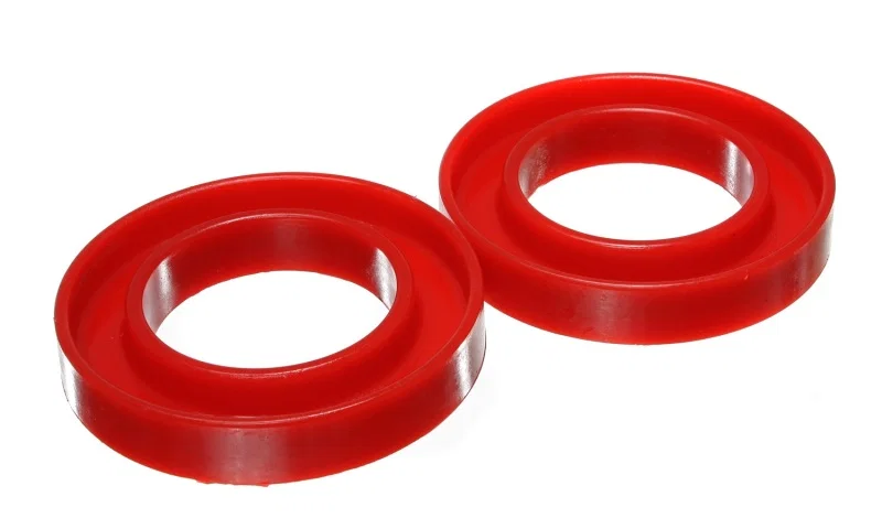 Energy Suspension 5.6111R, R1500 2Wd Front Coil Spring Isolator Set - Red for Dodge Ram 1500