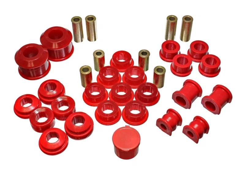 Energy Suspension 16.18112R, 02-05 Honda Civic Si Red Hyper-Flex Master Bushing Set