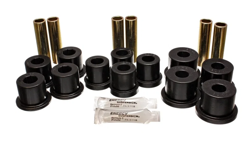 Energy Suspension 3.2113G, GM C20/C30 Spring & Shackle Set - Black for Chevrolet