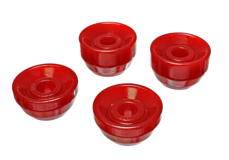 Energy Suspension 16.7103R, 90-97 Honda Accord/Odyssey / 92-96 Honda Prelude Red Front Strut Rod Bushing Set