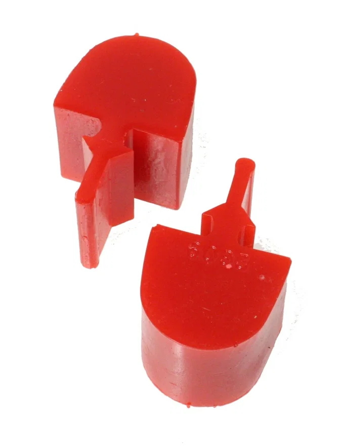Energy Suspension 3.9102R, GM Pull Thru Style Red Bump Stop Set