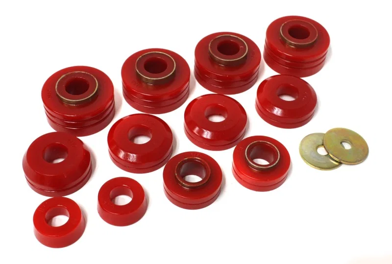 Energy Suspension 4.4104R, Ford 4Wd Body Mounts - Red