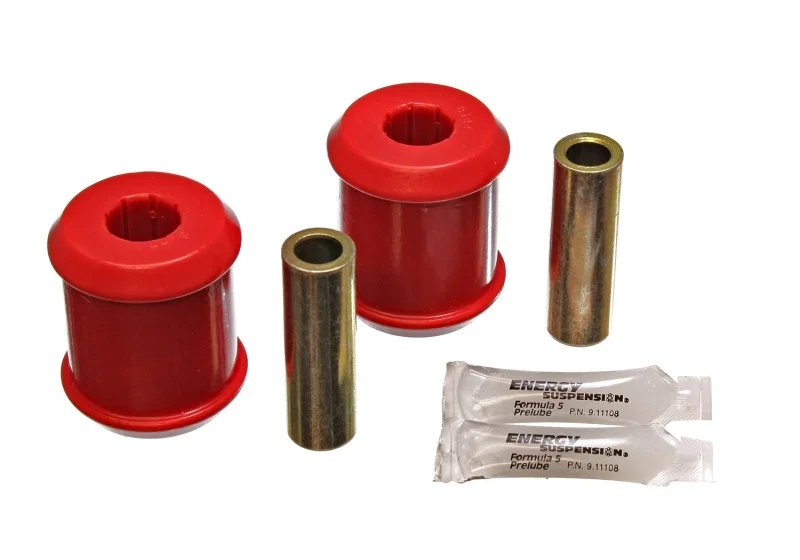 Energy Suspension 5.3134R, 03-05 Mitsubishi Lancer EVO 8 Red Rear Trailing Arm Bushing Set