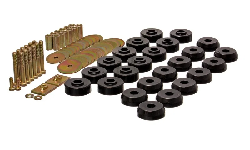 Energy Suspension 3.4167G, Chevy 59-64 Belair/Biscayne/Caprice/Impala /59-63 El Camino Black Body Mount Set
