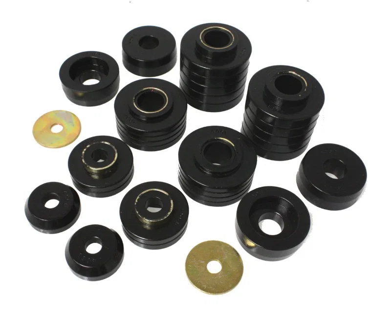 Energy Suspension 4.4107G, 80-98 Ford F250/F350 / 80-92 Ford F100/F150 / 85-98 Ford F450 Black Body Mount Set