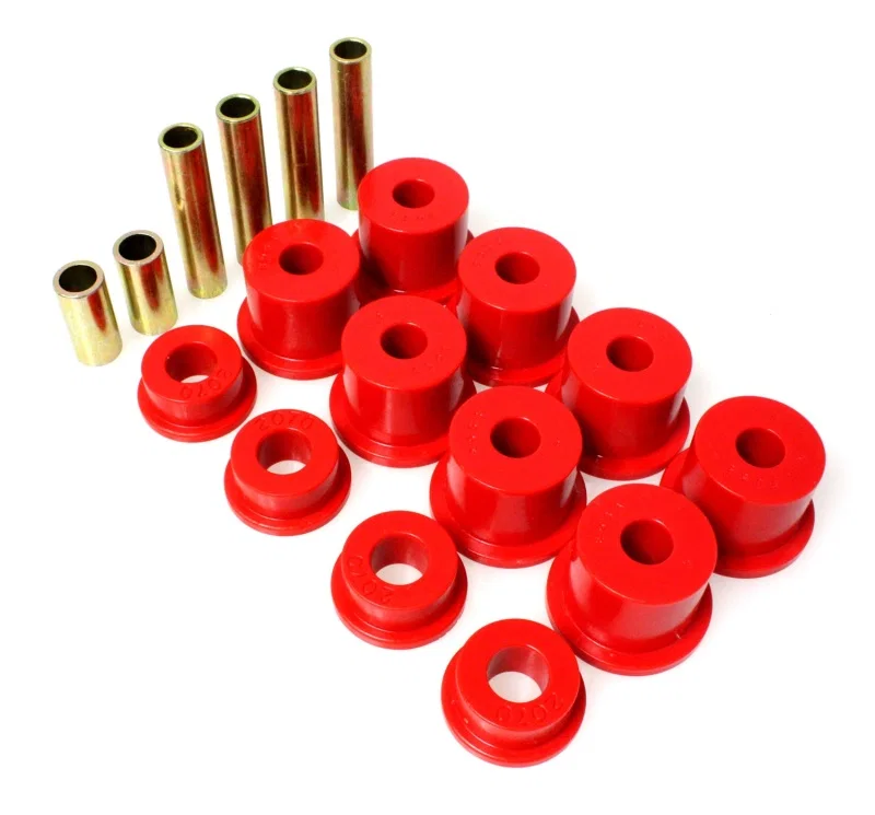 Energy Suspension 4.2121R, Ford 4 Wd Front Spring Bushing Set - Red