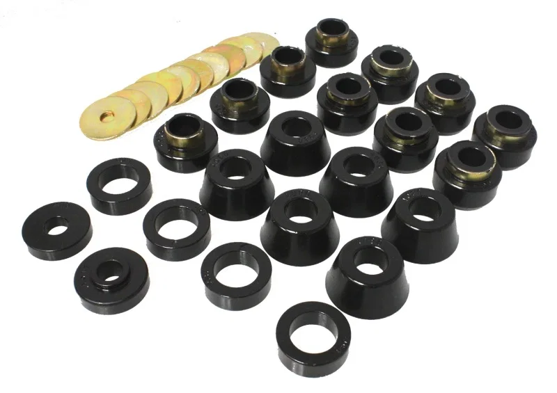 Energy Suspension 2.4105G, 87-96 Jeep Wrangler Black Body(cab) Mount Set