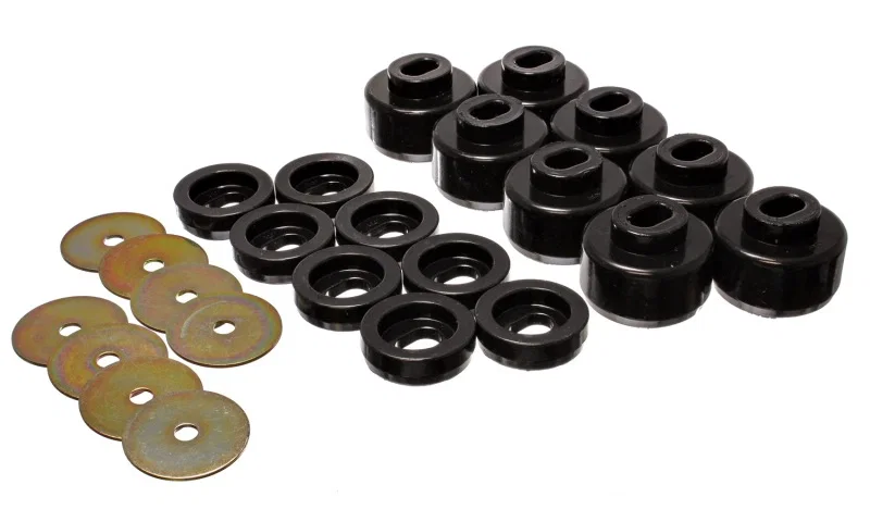 Energy Suspension 3.4150G, 99-06 Silverado C1500/K1500/01-06 Silverado C2500/K2500 Black Body(cab) Mount Set