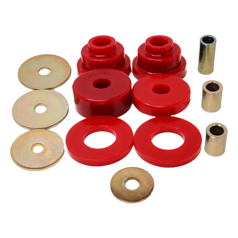 Energy Suspension 8.1108R, 05-15 Toyota Tacoma w/ 6 Lug Rear Differential Bushing Set - Red