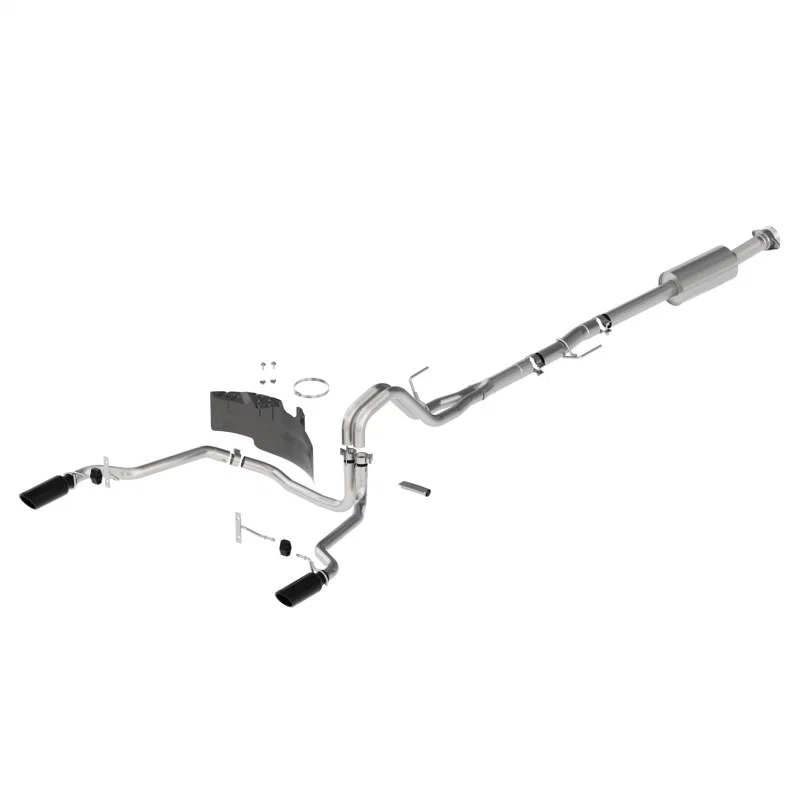 Ford Racing M-5200-FEBR, 21-24 F-150 Extreme Rear Exit Exhaust - Black Tips