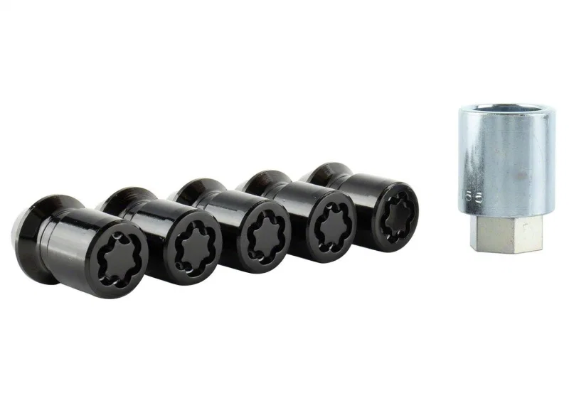 Ford Racing M-1A043-B5, M12X1.5 Black Security Lug Nut - Set of 5 for Ford Bronco