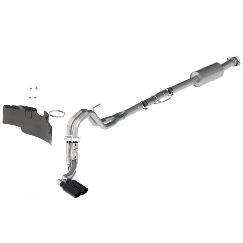 Ford Racing M-5200-FEBS, 21-22 F-150 2.7L/3.5L/5.0L Side Exit Extreme Exhaust - Black Tips