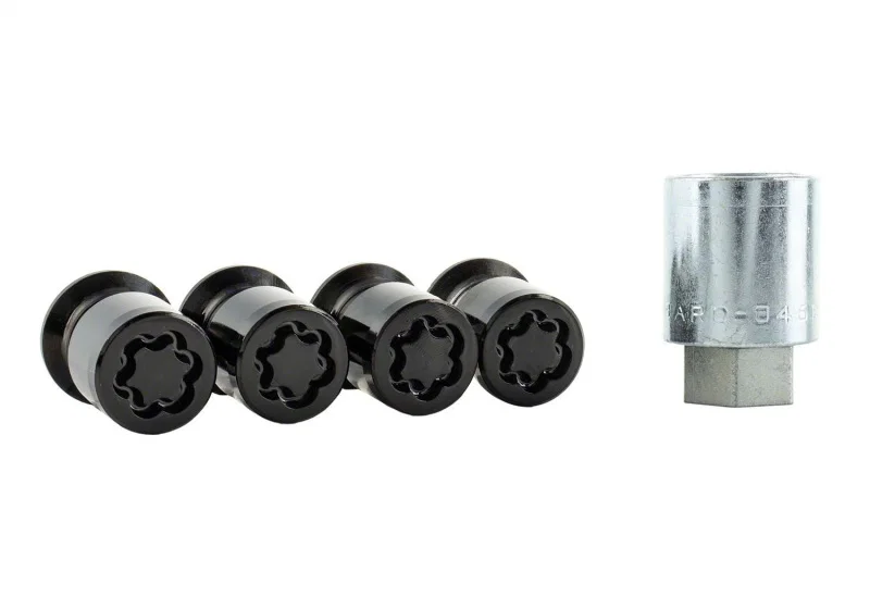 Ford Racing M-1A043-B, M12 x 1.5 Black Security Lug Nut Kit - Set of 4