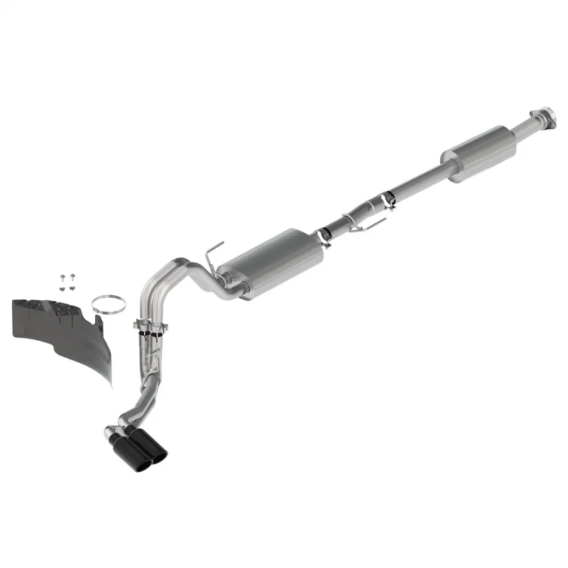 Ford Racing M-5200-FTBS, 21-22 F-150 2.7L/3.5L/5.0L Side Exit Touring Exhaust - Black Tips