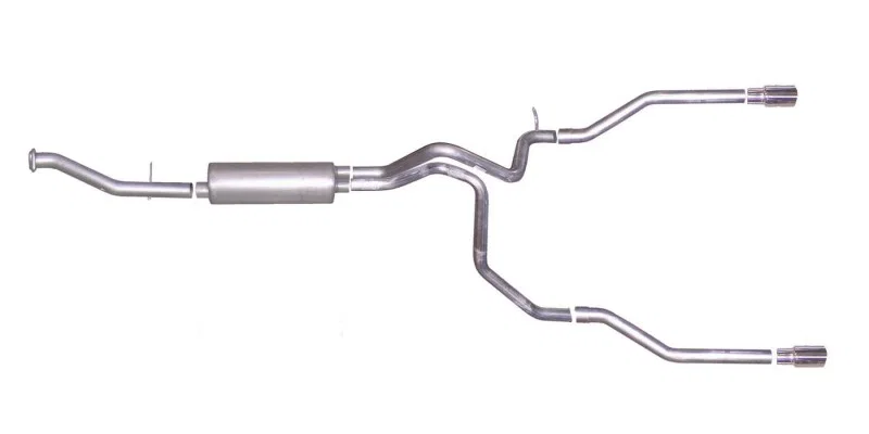 Gibson 65561, 00-01 Chevrolet Suburban 1500 Base 5.3L 2.25in Cat-Back Dual Split Exhaust - Stainless