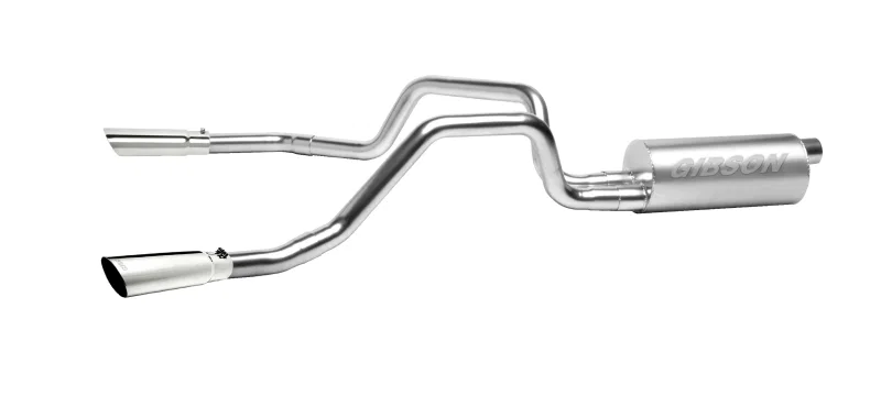 Gibson 6509, 00-03 Dodge Dakota SLT 3.9L 2.5in Cat-Back Dual Split Exhaust - Aluminized