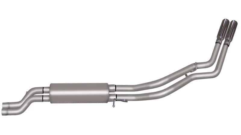 Gibson 65202, 01-05 Chevrolet Silverado 2500 HD Base 6.0L 2.5in Cat-Back Dual Sport Exhaust - Stainless