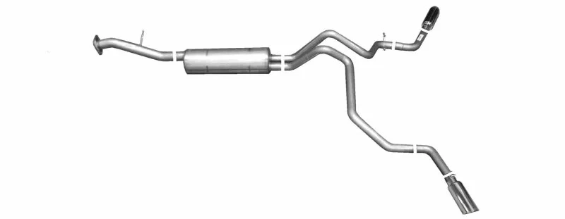 Gibson 5563, 00-01 Chevrolet Tahoe Base 4.8L 2.25in Cat-Back Dual Extreme Exhaust - Aluminized