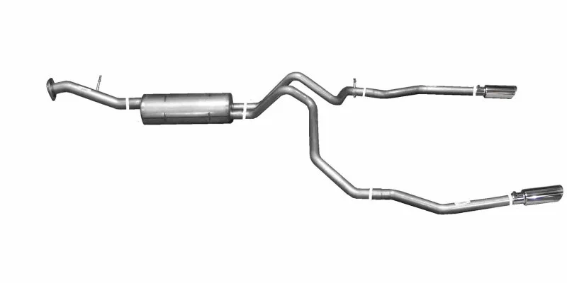Gibson 65560, 00-01 Chevrolet Tahoe Base 4.8L 2.25in Cat-Back Dual Split Exhaust - Stainless