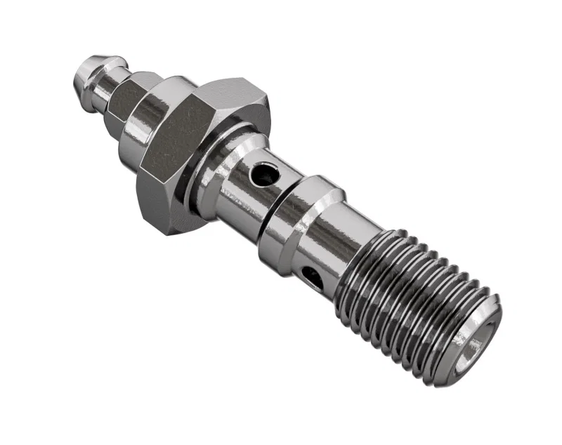Goodridge P993-31BNSC, Double Banjo Bleed Bolt M10x1.00 (2mm Under Hex)