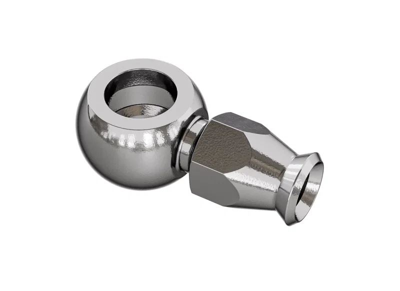 Goodridge P5091-03-04C, Straight Short Banjo for 7/16 Bolt