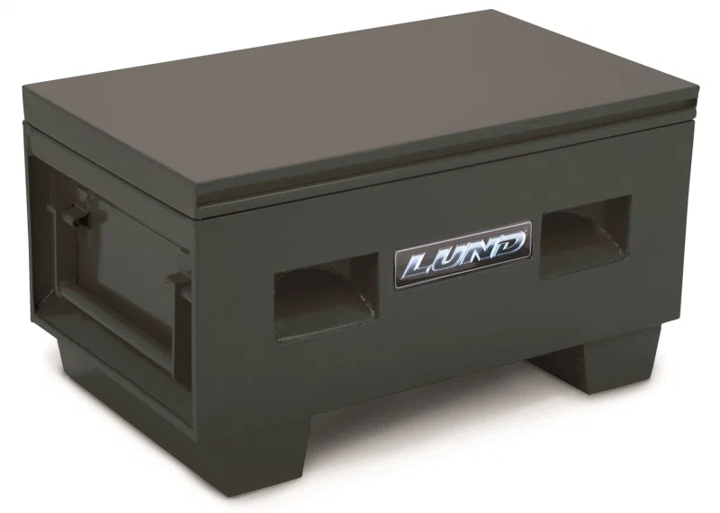 LUND 708048, Universal Steel Job Site Box/Chest - Black