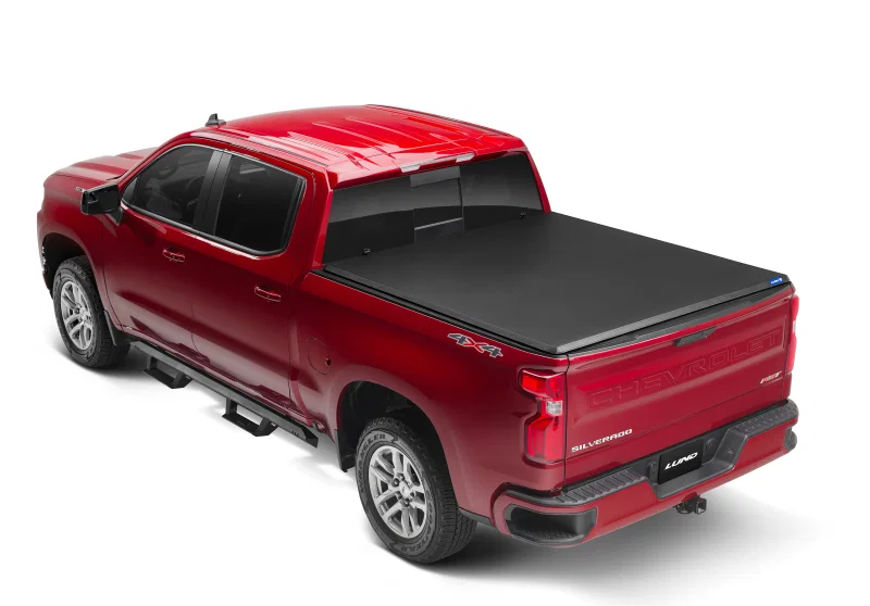 LUND 969164, 15-17 Chevy Colorado Fleetside (5ft. Bed) Hard Fold Tonneau Cover - Black