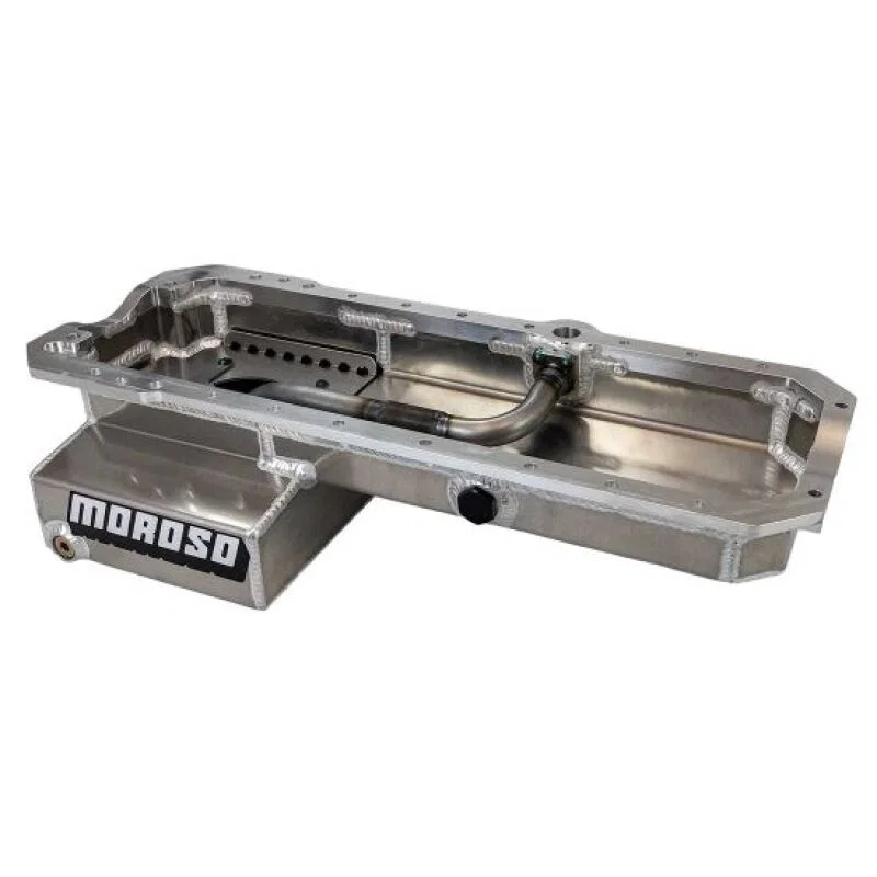 Moroso 20948, Toyota 1JZ/2JZ Aluminum Road Race Baffled Wet Sump Oil Pan (5.75in Deep / 6QT)