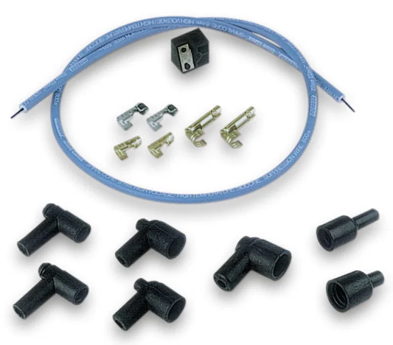 Moroso 73235, Ignition Coil Wire Kit - Blue Max - Spiral Core - 8mm - 3ft - Blue