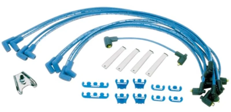 Moroso 72792, Mopar Ignition Wire Dress-Up Kit - Blue Max - Spiral Core