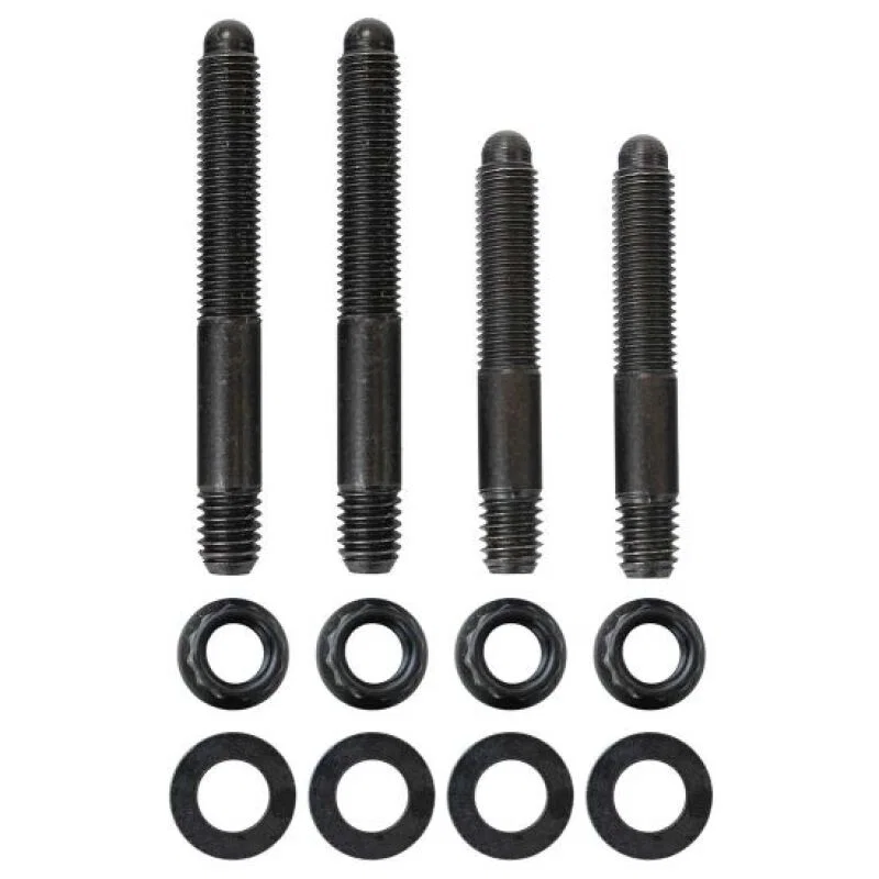 Moroso 37967, 2PC 5/16in-24 x 2.0in & 2 PC 5/16in-24 X 2.5in Long 12-Point Nuts Carb Stud Kit w/Bracket