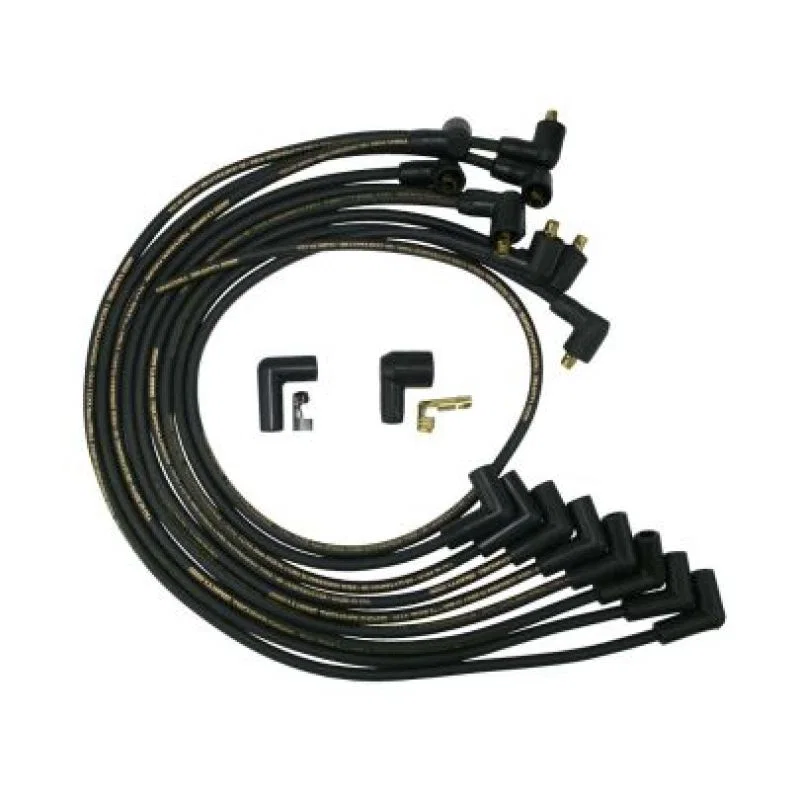 Moroso 9860M, Small Block Chevy Over V/C Non-HEI Mag Tune Wire Set - Black