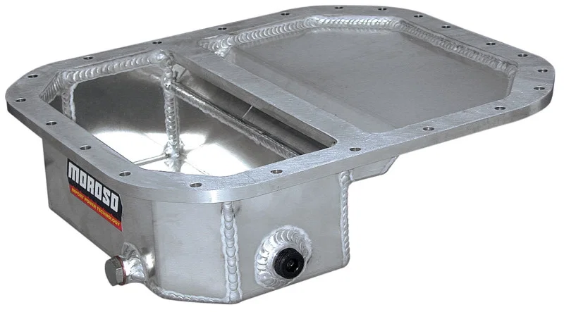 Moroso 20942, Mazda 13B Rotary (w/Front Sump) Drag Race Baffled Wet Sump 6.25qt 4in Aluminum Oil Pan